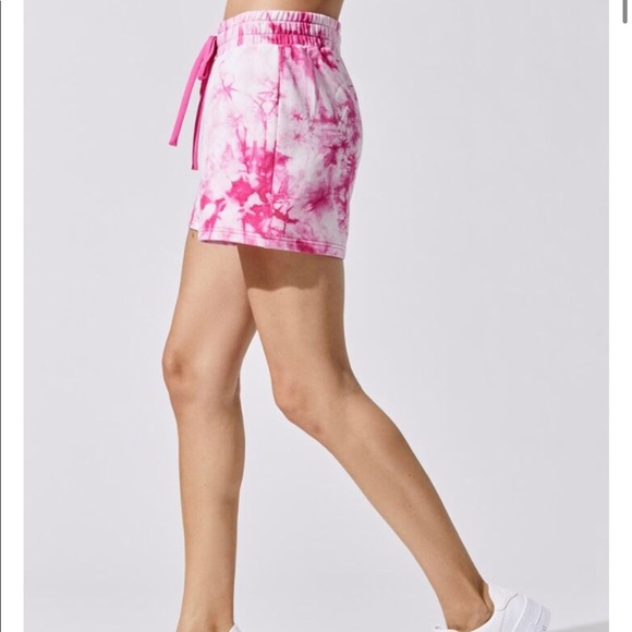 NWT $256 Carbon38 Sweat Set Electric Pink Tie Dye Size Small - Picture 9 of 15